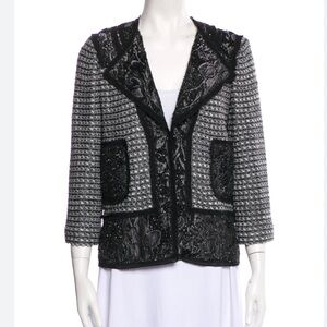 St. John Couture Black and Gray Jacket